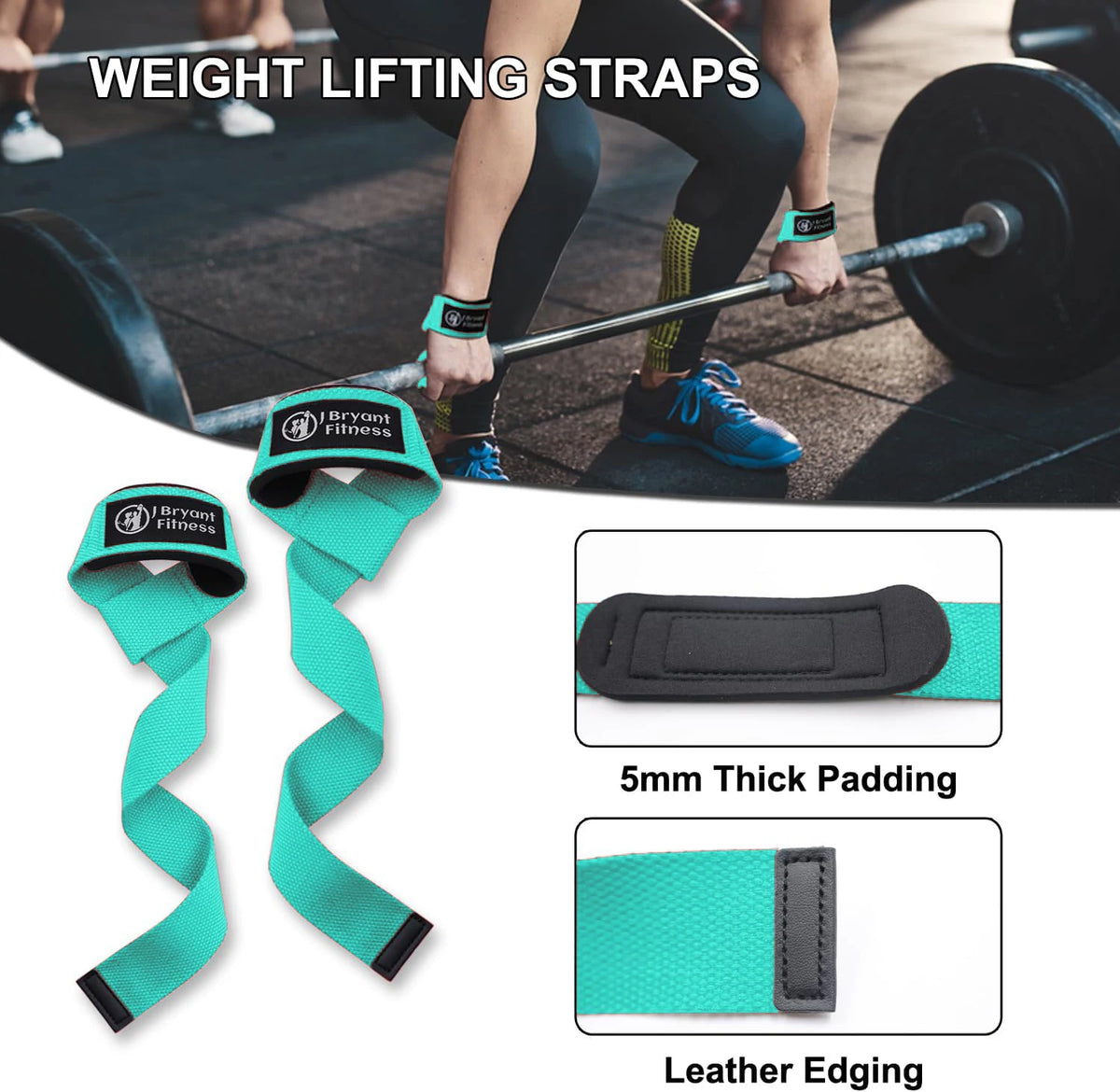 Fitness Lifting Wrist Strap Brace for Weightlifting Crossfit Bodybuilding Support Kettlebell Dumbbell Weights Strength Workout