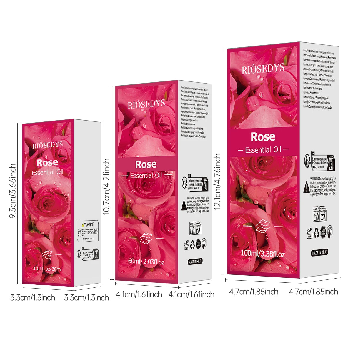 Rose Essential Oil, Elegant Floral Fragrance Oil for Diffusers, DIY Scented Crafts & Aromatherapy, Soft Romantic Aroma