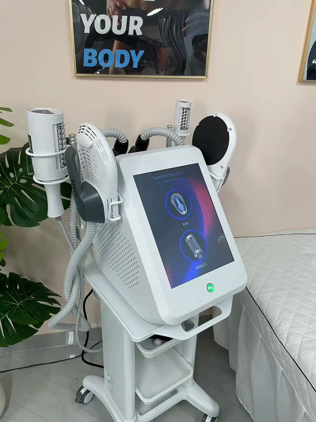 EMS Vacuum Inner Ball Roller 360 Degree Rolling Cellulite Massage Weights Loss Machine Body Muscle Body Slimming Fat Removal