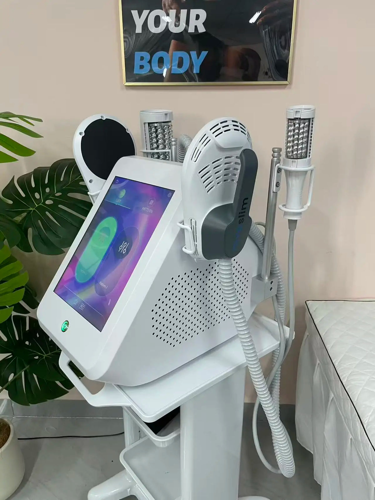 EMS Vacuum Inner Ball Roller 360 Degree Rolling Cellulite Massage Weights Loss Machine Body Muscle Body Slimming Fat Removal