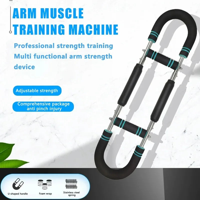 40KG u shape Hand Gripper Strengths Twister Arm Trainer Power Twister Bar Fitness Equipment for Men and Women Home Workout