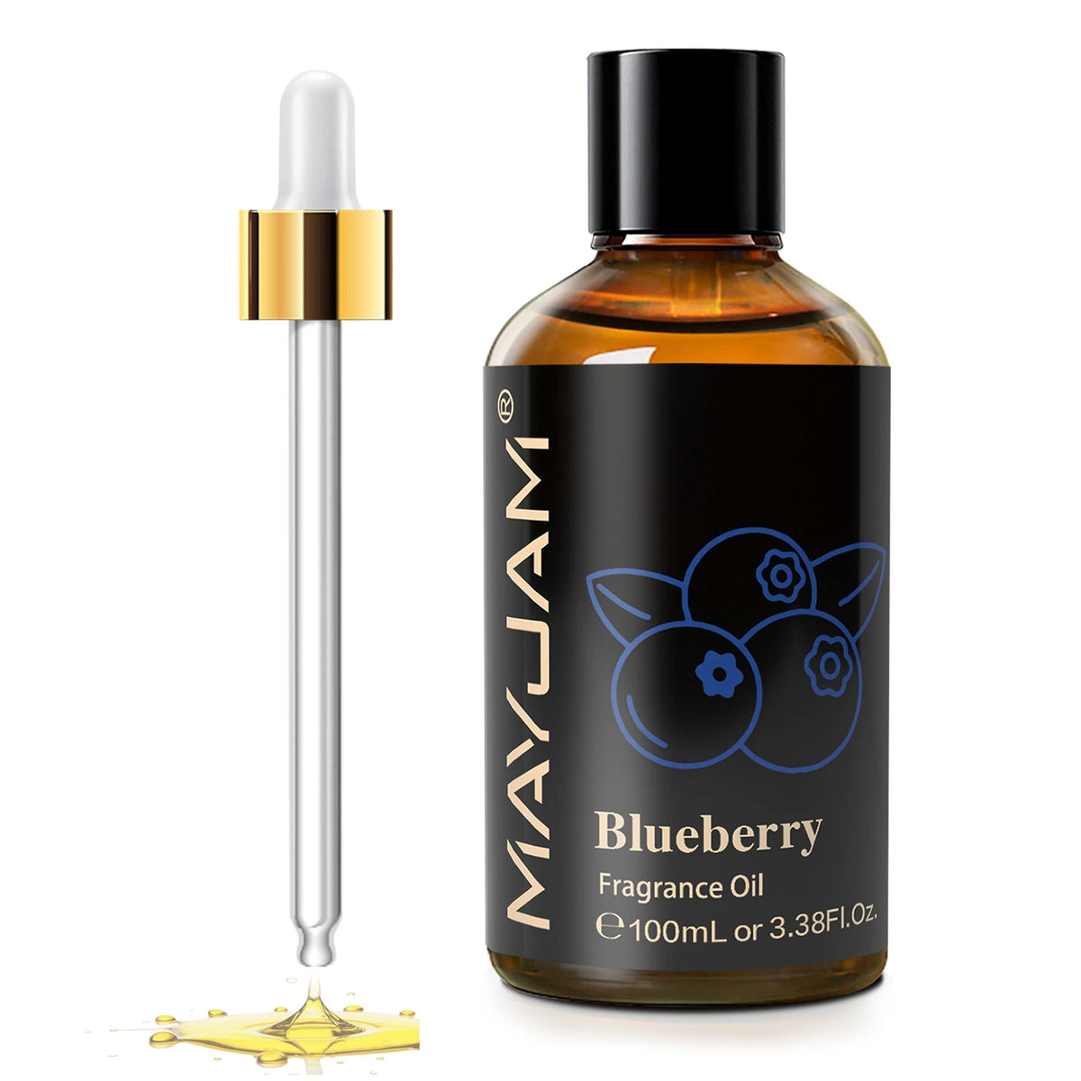 3.38fl.oz Fragrance Oil for Aroma Humidifier Home Car Diffuser Black Orchid Orange Blossom Honeysuckle Lime Guava Green Apple