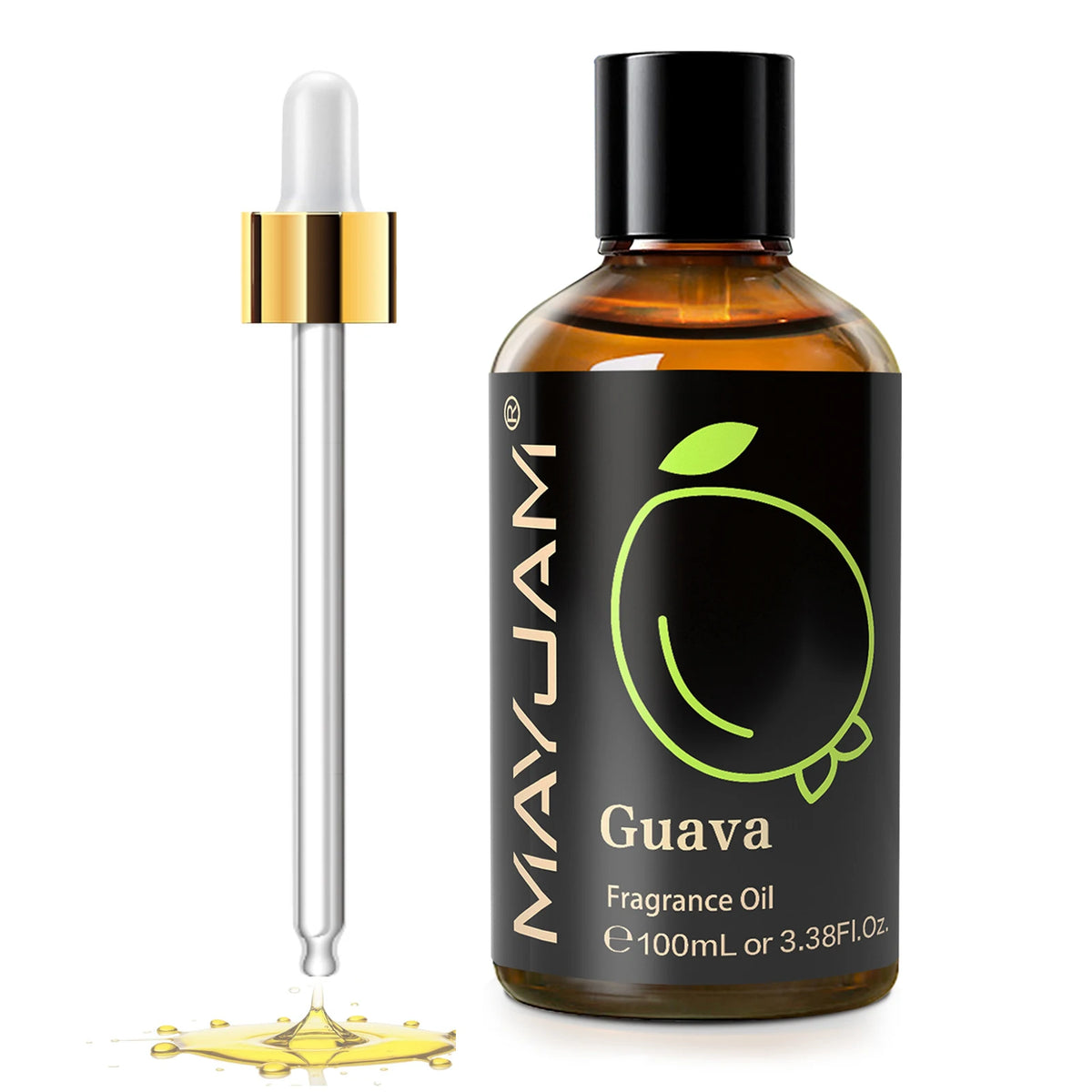 3.38fl.oz Fragrance Oil for Aroma Humidifier Home Car Diffuser Black Orchid Orange Blossom Honeysuckle Lime Guava Green Apple