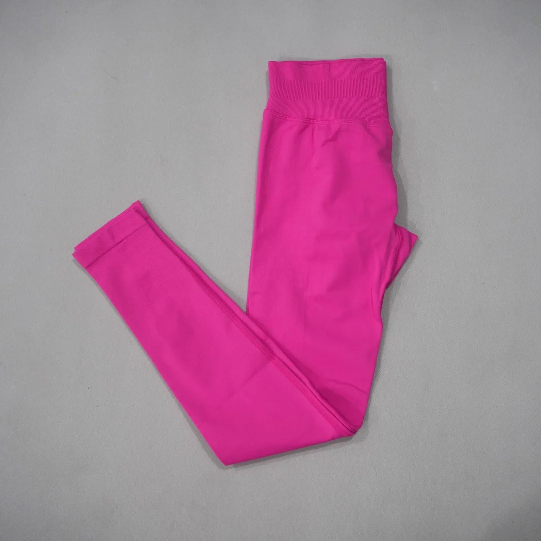 DFDK Women Seamless High Waist Yoga Leggings Squat Proof Quick Dry Butt Lifting Tummy Control Compression Gym Running Slim Sport