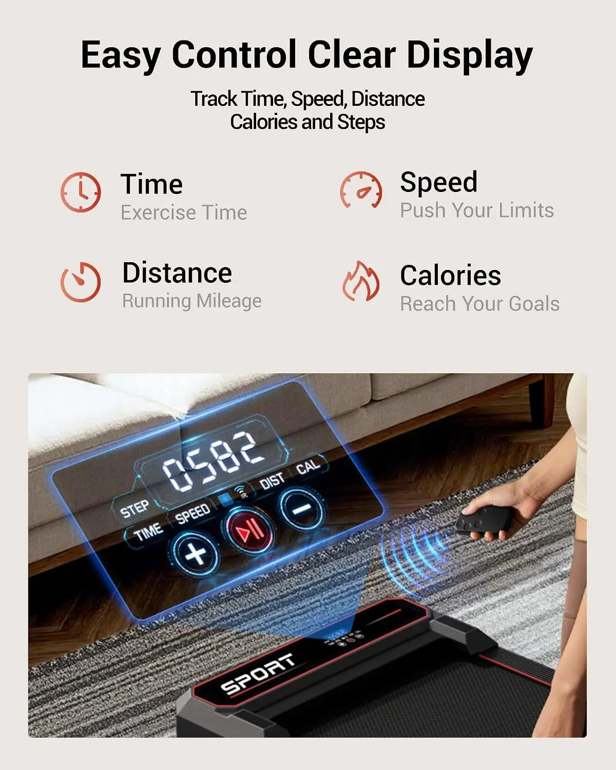 Walking Vibration Pad, 12% Incline Treadmills for Home