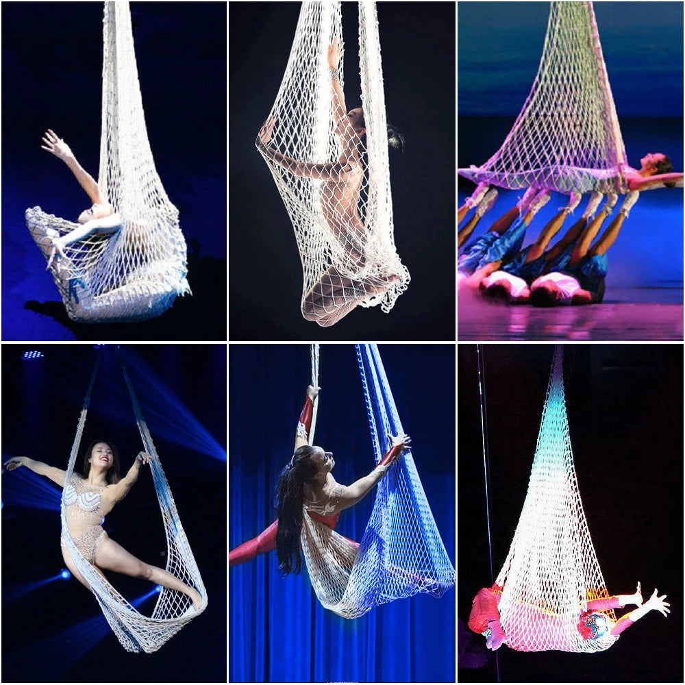 Yoga Hammock Net Aerial Yoga Net Anti Gravity Swing Net Rope Hanging Bed Net Inversion  Fetness Workout Equipment Yoga Hall