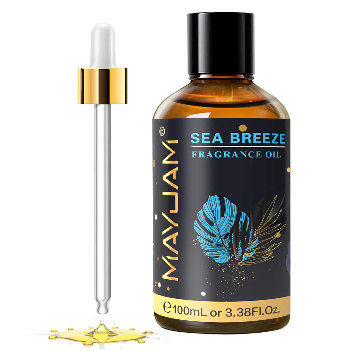 3.38fl.oz Fragrance Oil for Aroma Humidifier Home Car Diffuser Black Orchid Orange Blossom Honeysuckle Lime Guava Green Apple