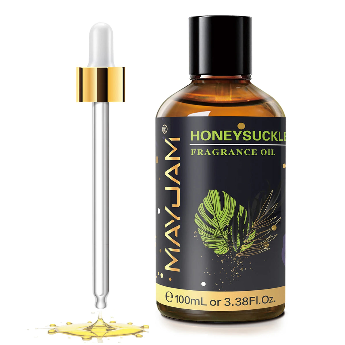 3.38fl.oz Fragrance Oil for Aroma Humidifier Home Car Diffuser Black Orchid Orange Blossom Honeysuckle Lime Guava Green Apple