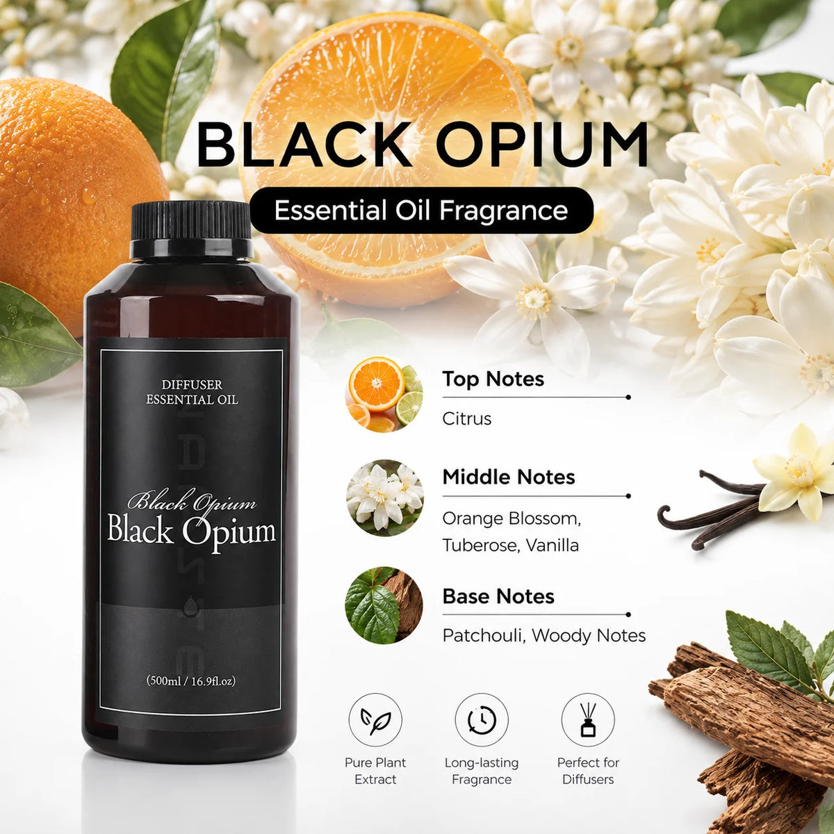 NAMSTE 500ML Essential Oil Aroma Oil for Humidifier Scent Aromatherapy Fragrance Long Lasting Fragrance Oil Home Hotel SPA New