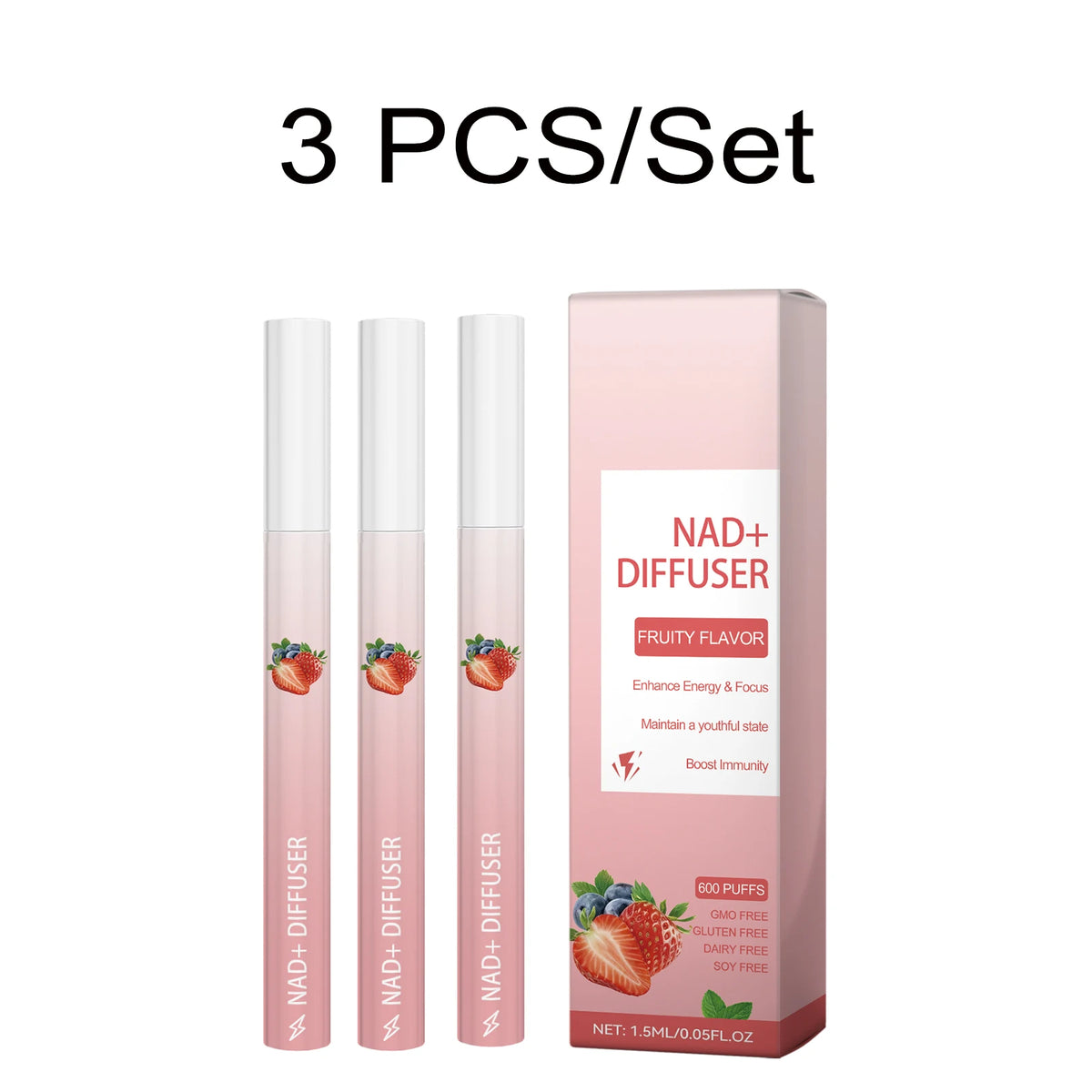 Herbal Energy Stick Aromatherapy Pen  Boost Focus Refresh Energy Stress Relief Calming Scent Portable Diffuser