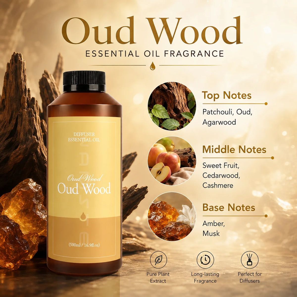 NAMSTE 500ML Essential Oil Aroma Oil for Humidifier Scent Aromatherapy Fragrance Long Lasting Fragrance Oil Home Hotel SPA New