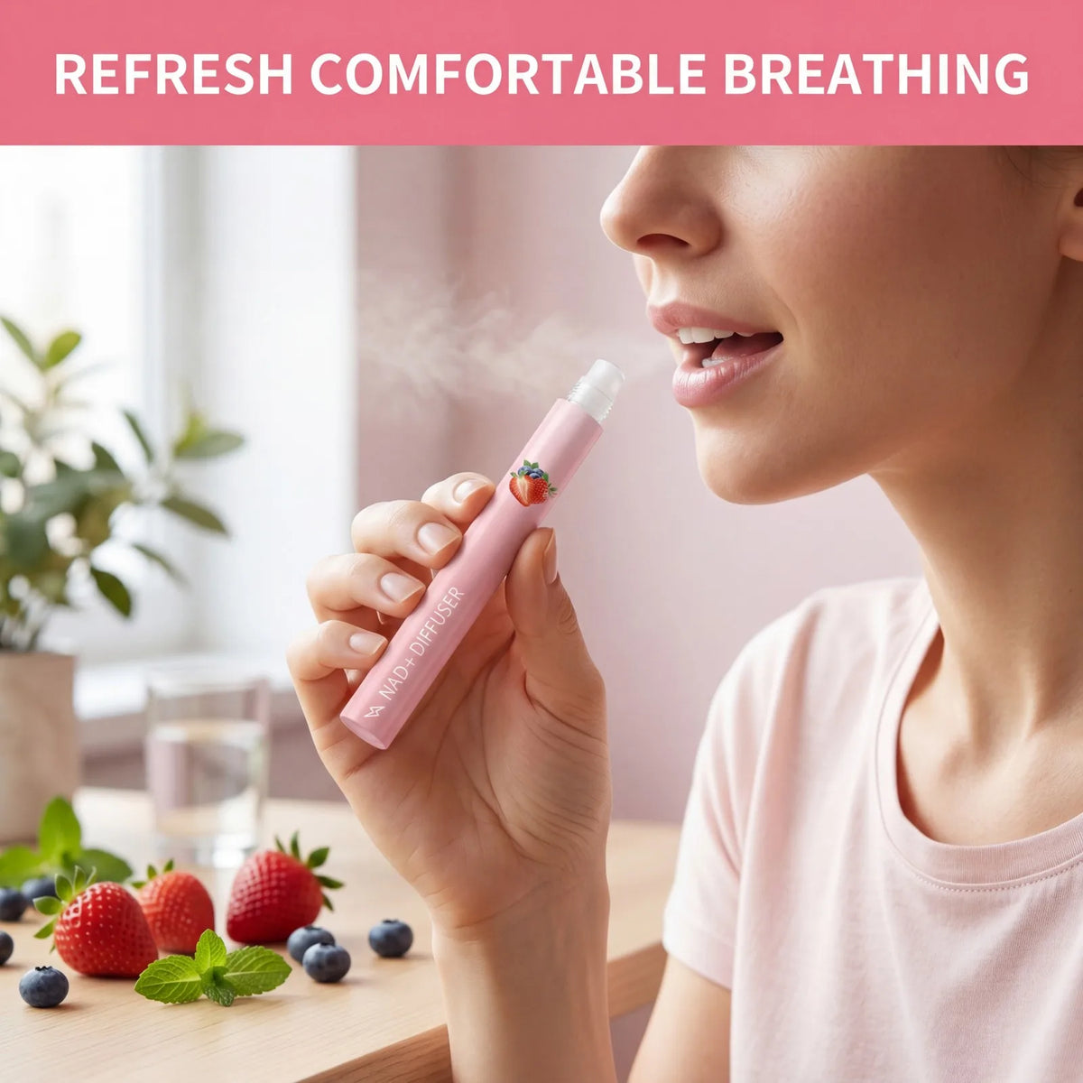 Herbal Energy Stick Aromatherapy Pen  Boost Focus Refresh Energy Stress Relief Calming Scent Portable Diffuser