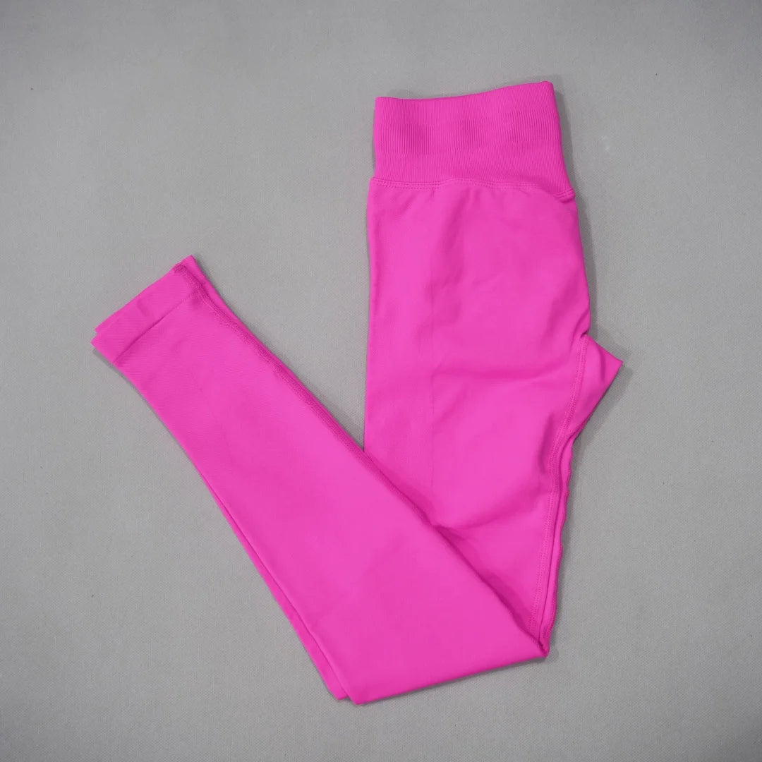 DFDK Women Seamless High Waist Yoga Leggings Squat Proof Quick Dry Butt Lifting Tummy Control Compression Gym Running Slim Sport