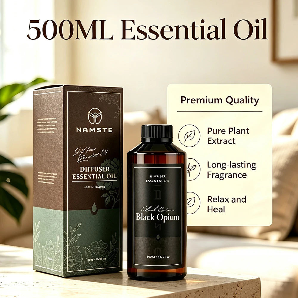 NAMSTE 500ML Essential Oil Aroma Oil for Humidifier Scent Aromatherapy Fragrance Long Lasting Fragrance Oil Home Hotel SPA New