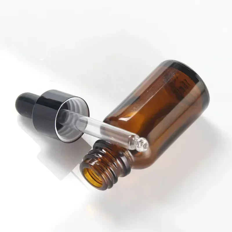 28pcs 15/30/50ml Golden Empty Dropper Bottle Essential Oil Glass Bottle Refillable Aromatherapy with Funnel Glass Eye Dropper