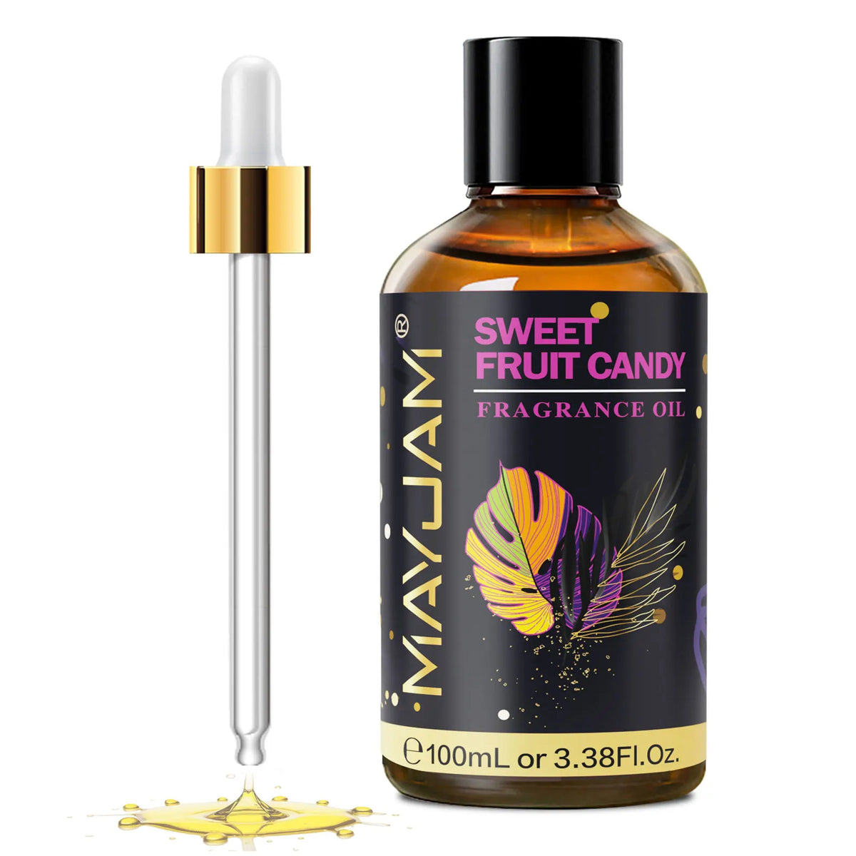 3.38fl.oz Fragrance Oil for Aroma Humidifier Home Car Diffuser Black Orchid Orange Blossom Honeysuckle Lime Guava Green Apple