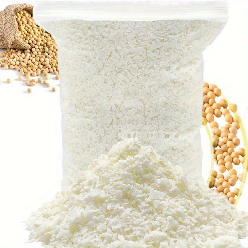 Soy Wax, Beeswax Pellets, 0.5/227G,Premium 100%, Suitable for Making Aromatherapy Candles, DIY Handmade Wax Mold Materials