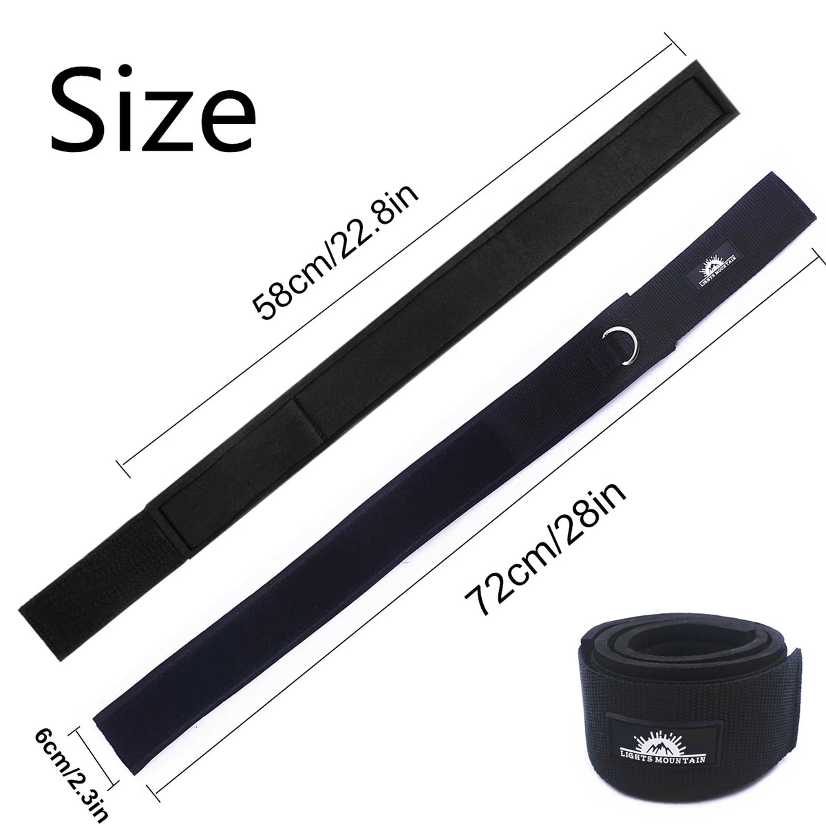 Ankle Straps Fitness Neoprene Padded Calabash Hook Ankle Cuffs for Gym Cable Machines Thigh Weights Exercises Glute Workout Band