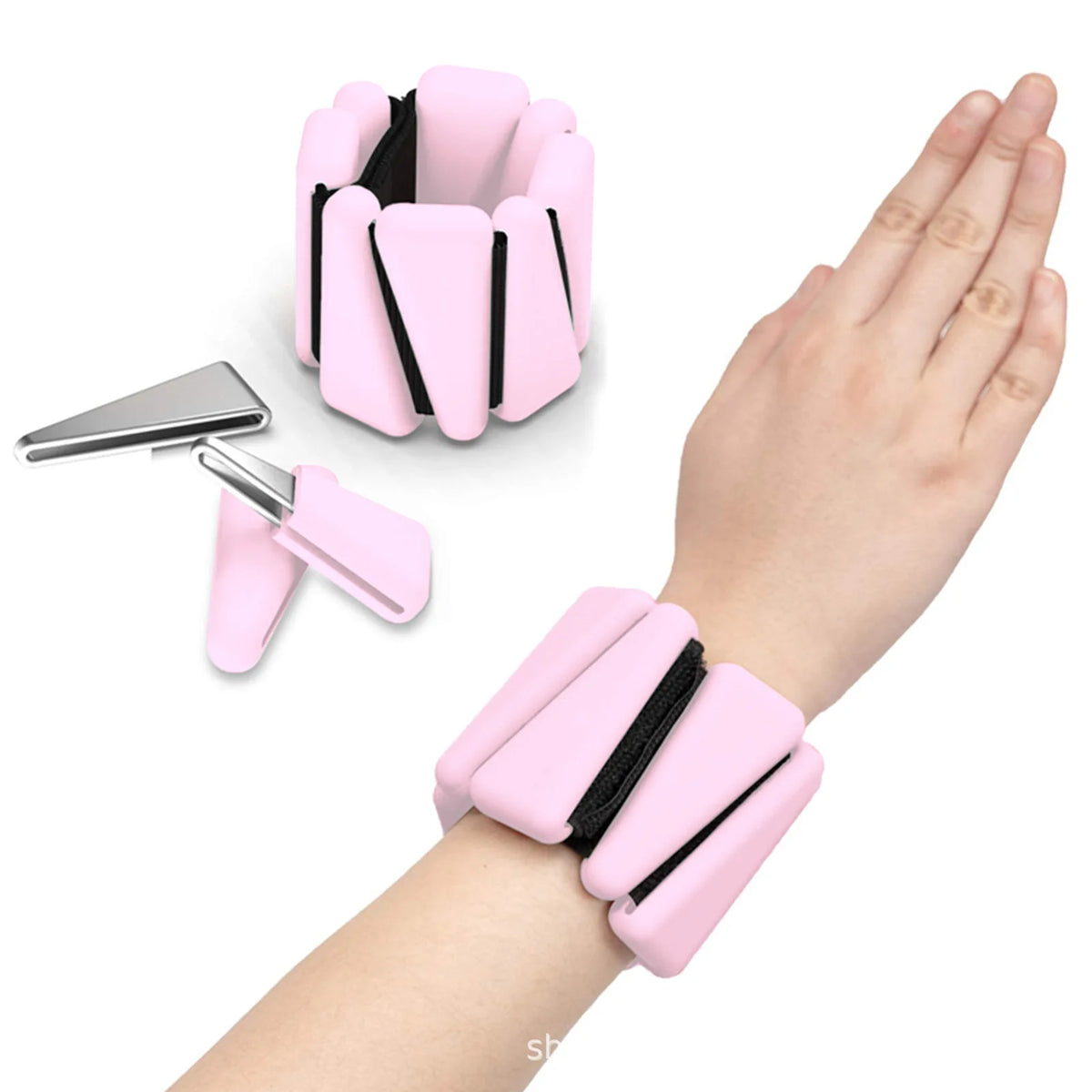 Weighted Bangles, Ankle and Wrist Weights for Unisex, Ankle Weights 1LB/ 2LB Each (Set of 2), For Pilates Weight, Yoga, Running