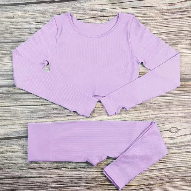 Ribbed Yoga Leggings Women Sports Pants Tights Seamless Sport Femme Gym Leggins Workout Fitness Pants Athletic Wear